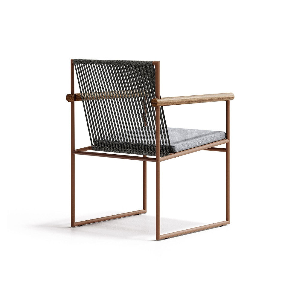 Atmosphera Pipe outdoor chair with armrests