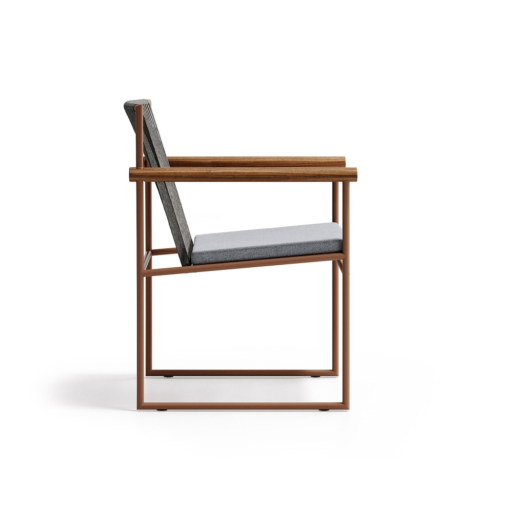 Atmosphera Pipe outdoor chair with armrests