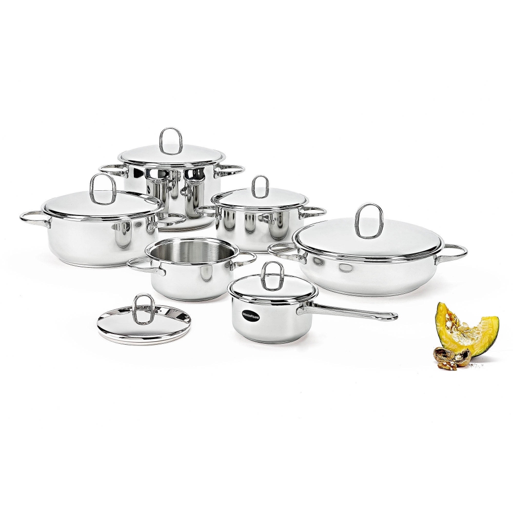 Serafino Zani Scandia steel saucepan ø 18 cm with lid