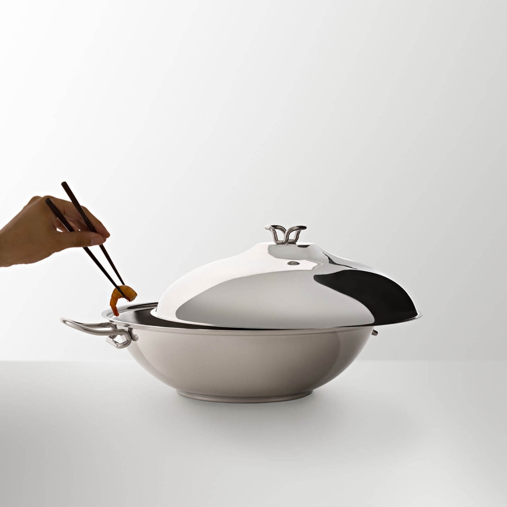 Serafino Zani Chinese Wok Karen con Coperchio ø 32 cm