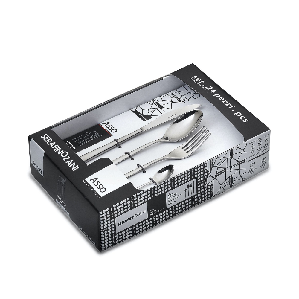 Serafino Zani Asso cutlery set 24 pieces