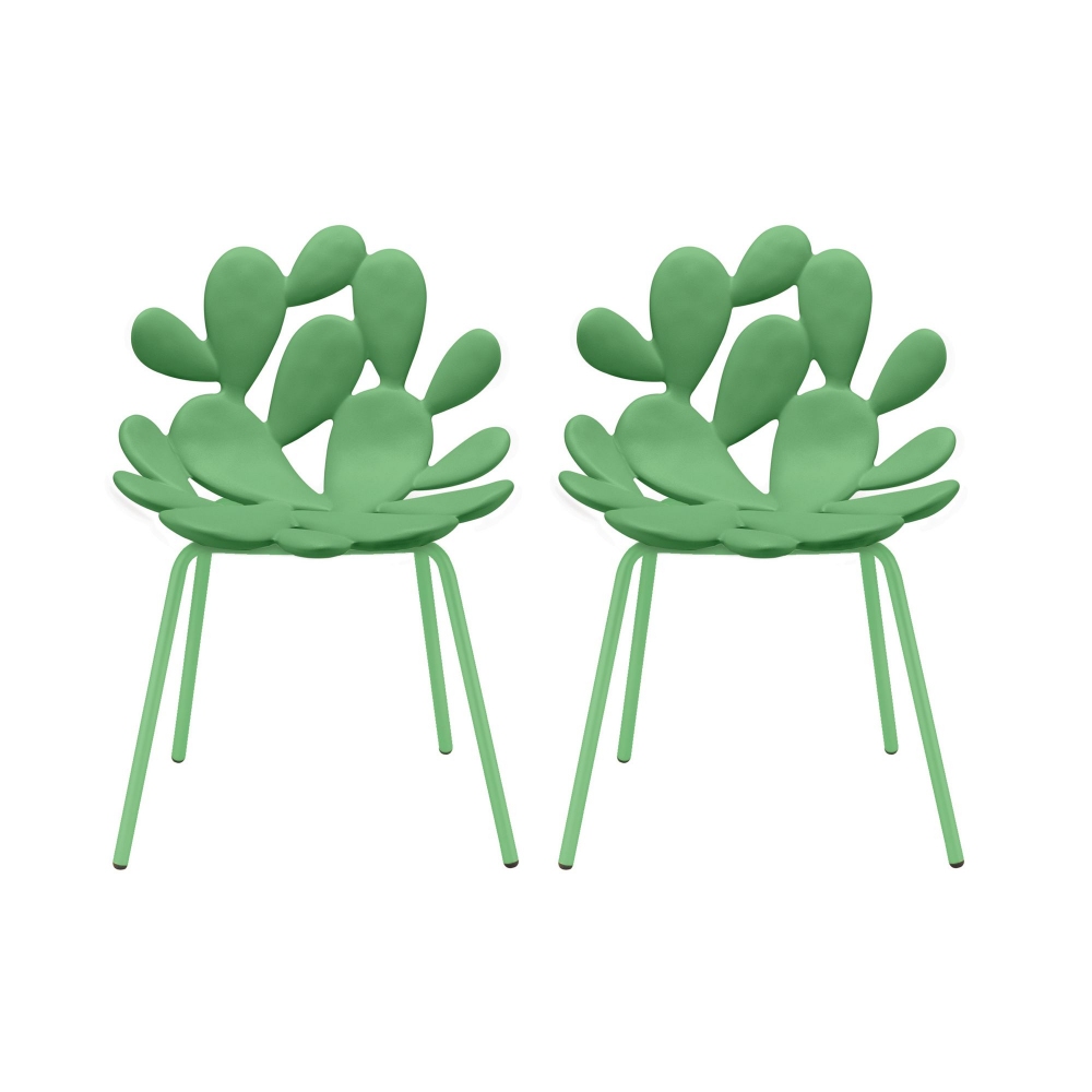 Qeeboo Set of 2 colored Filicudi chairs