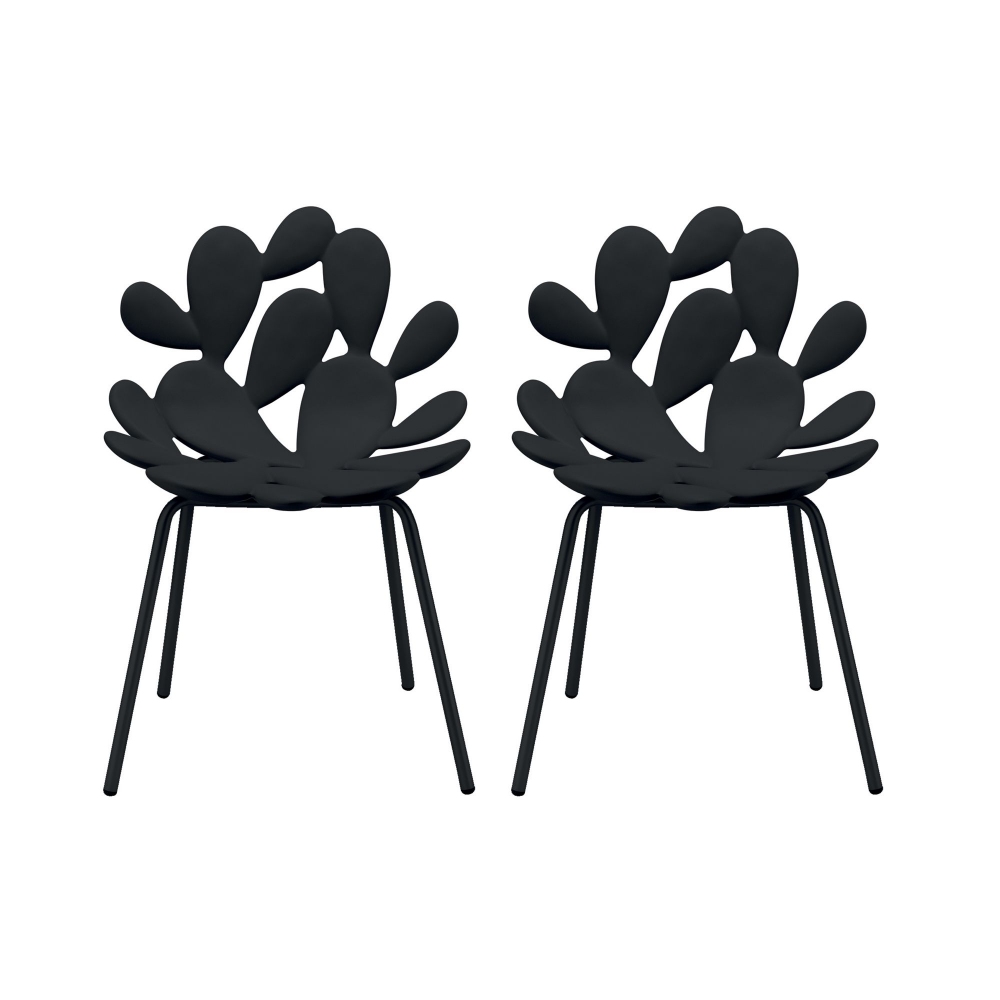 Qeeboo Set of 2 colored Filicudi chairs