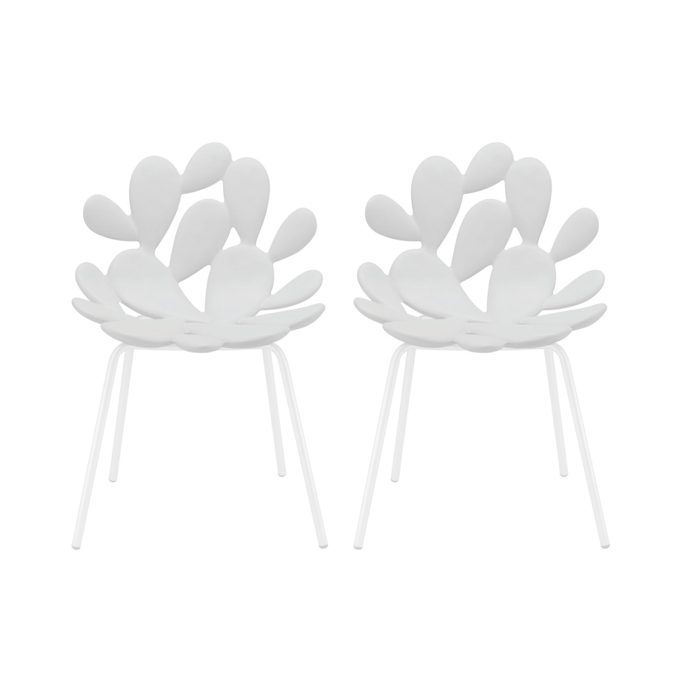 Qeeboo Set of 2 colored Filicudi chairs
