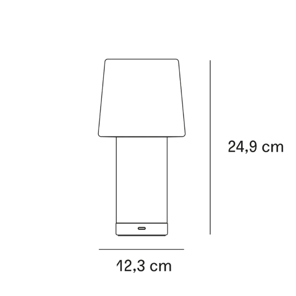Fontana Arte Lampada da tavolo ricaricabile Cameo