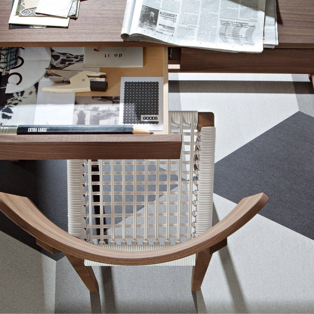 Gervasoni Scrittoio Con Due Cassetti Gray 50