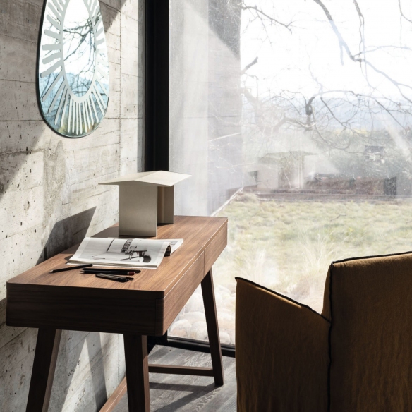 Gervasoni Scrittoio Con Due Cassetti Gray 50