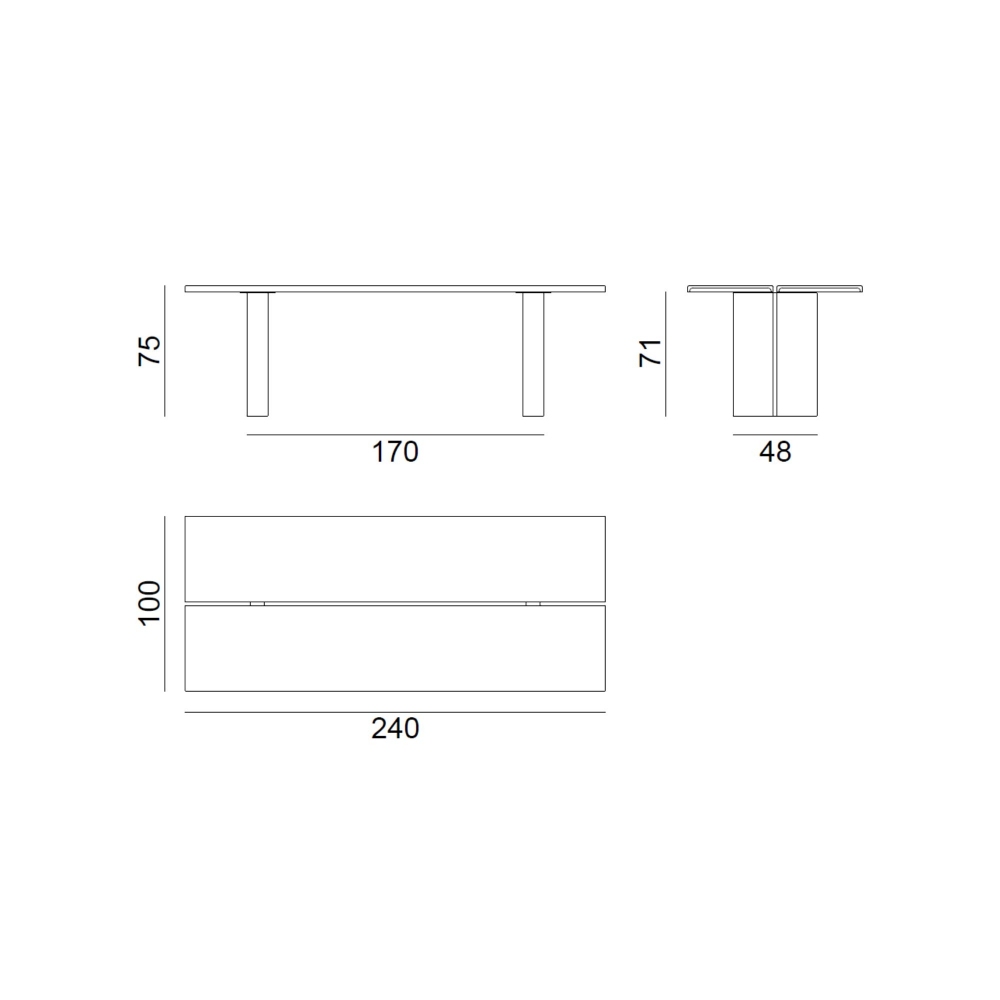 Gervasoni Eidos 33 outdoor table