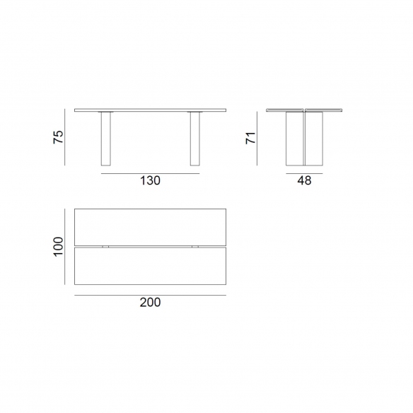Gervasoni Eidos 34 outdoor table