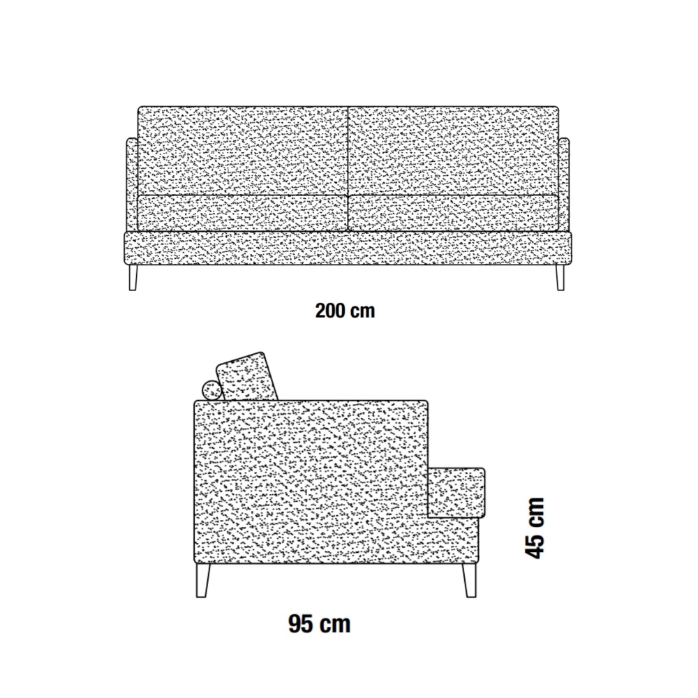Campeggi Cresh 3 seater sofa