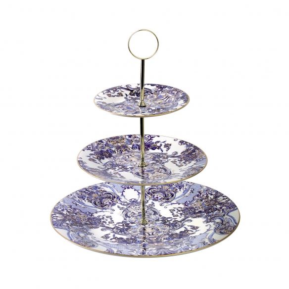 Roberto Cavalli Alzata a 3 livelli Azulejos