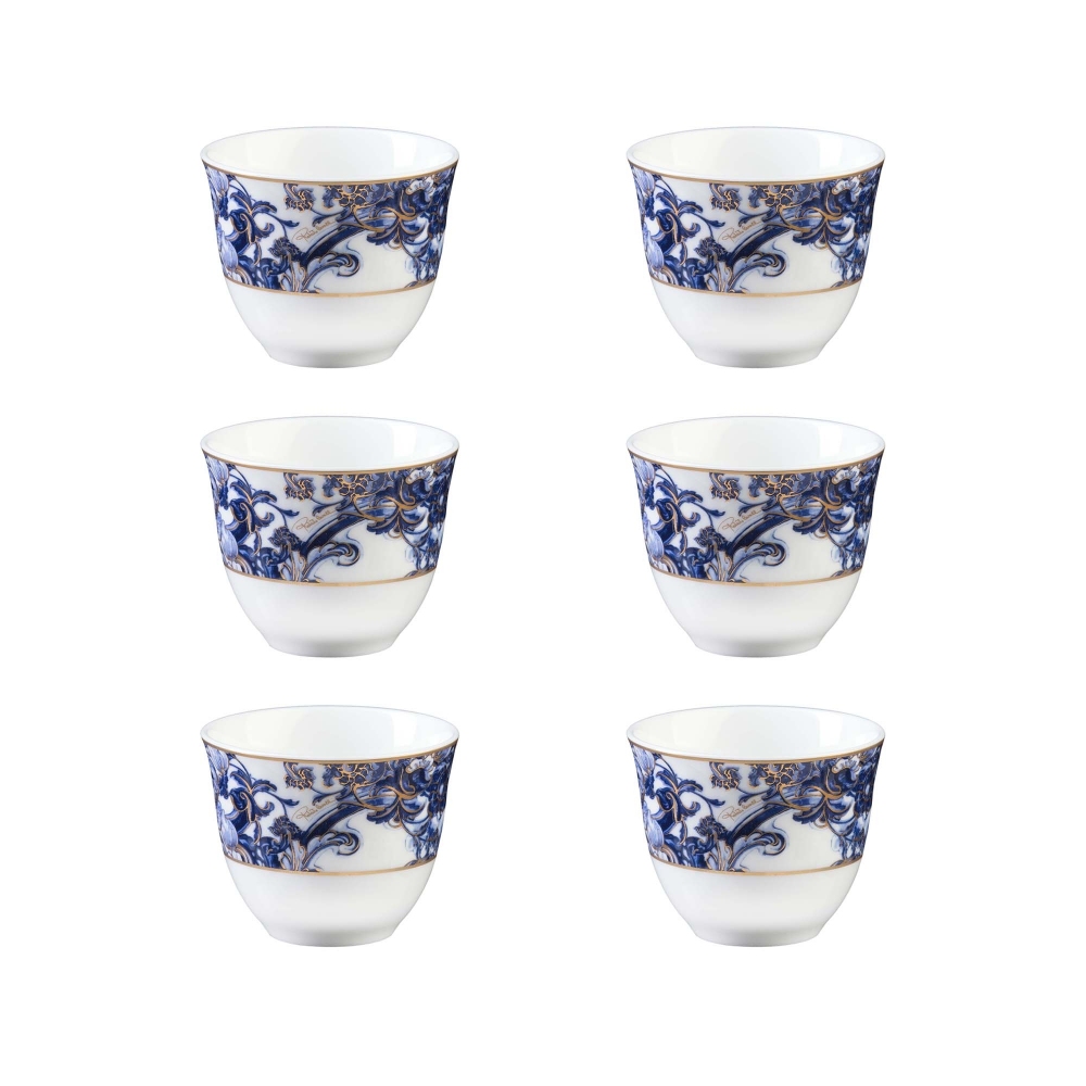 Roberto Cavalli Azulejos Set of 6 Arabic cups - Luxury box