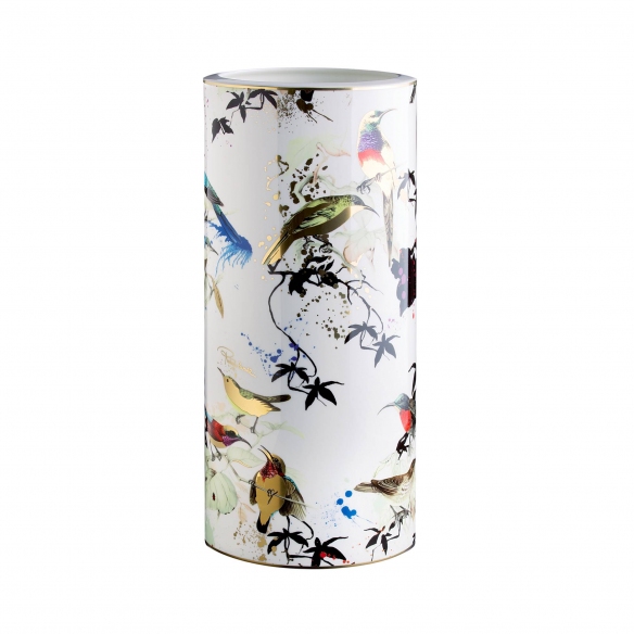 Roberto Cavalli Vaso grande Garden's Birds h 36 cm