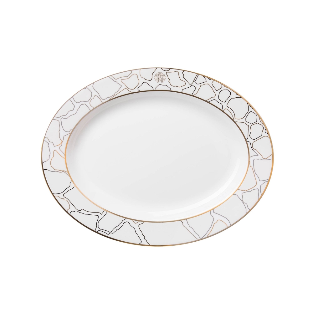 Roberto Cavalli Giraffa oval dish...