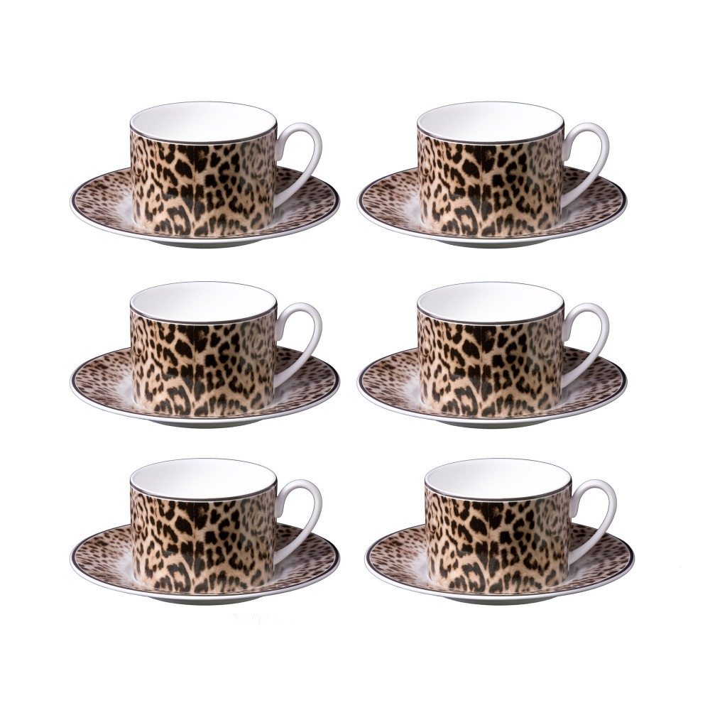 Roberto Cavalli Jaguar Set of 6 tea...