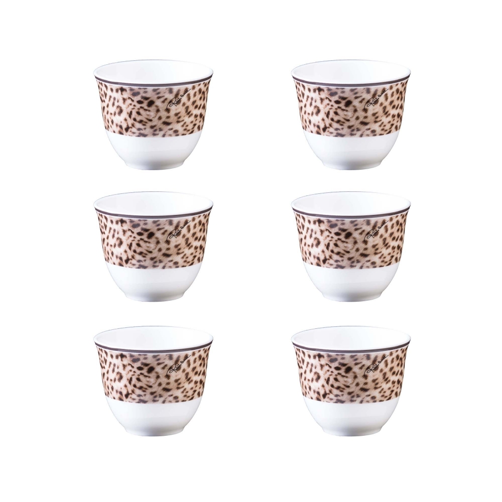 Roberto Cavalli Jaguar Set of 6 Arabic cups - Luxury box