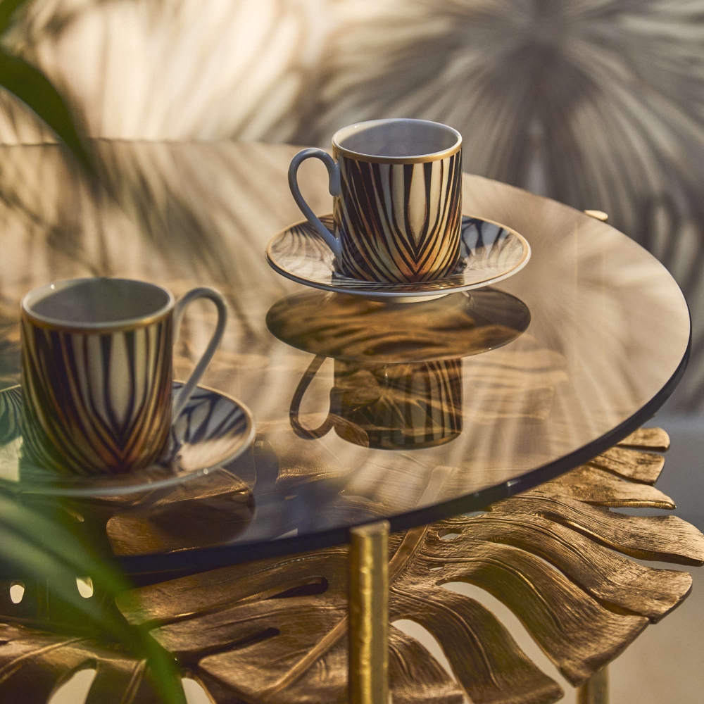 Roberto Cavalli  6 tazze da caffè con piattino Jaguar 10 cl