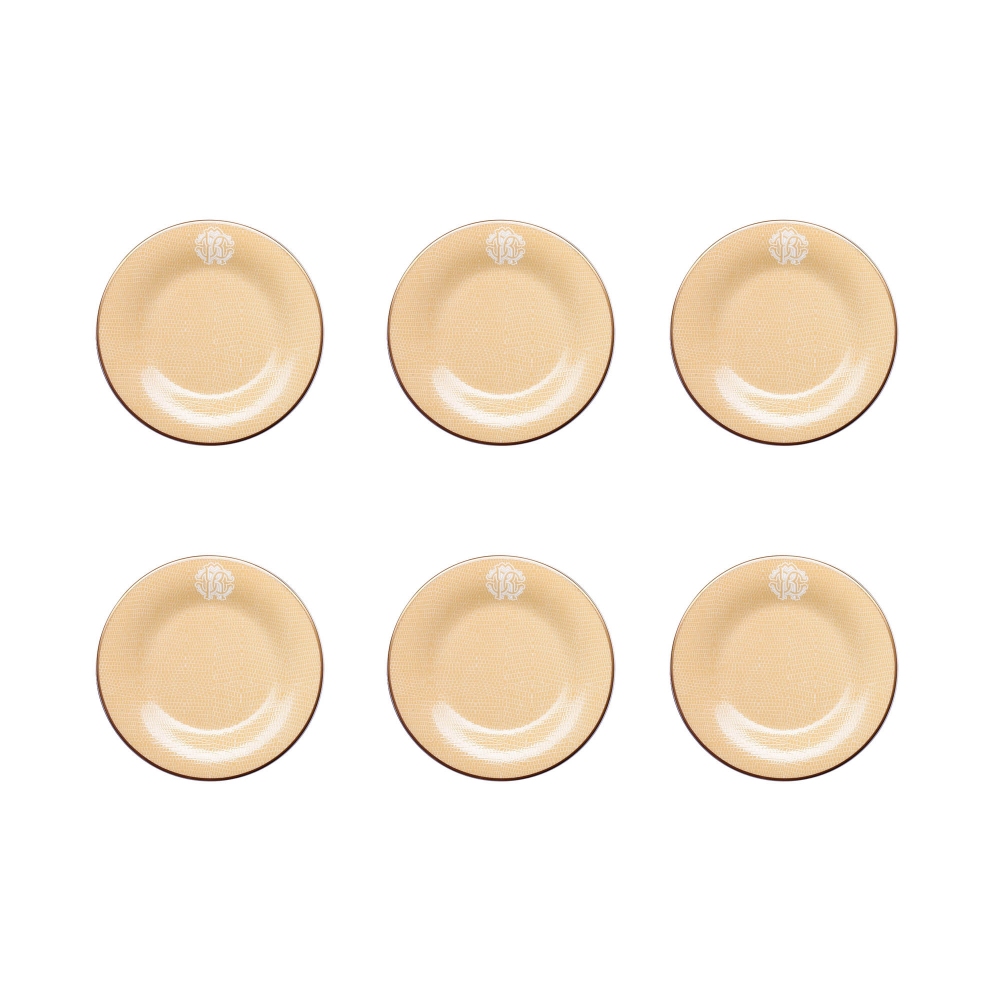 Roberto Cavalli Lizzard Gold Set of 6...