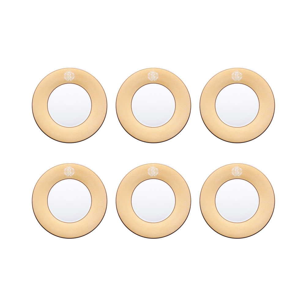 Roberto Cavalli Lizzard Gold Set of 6...