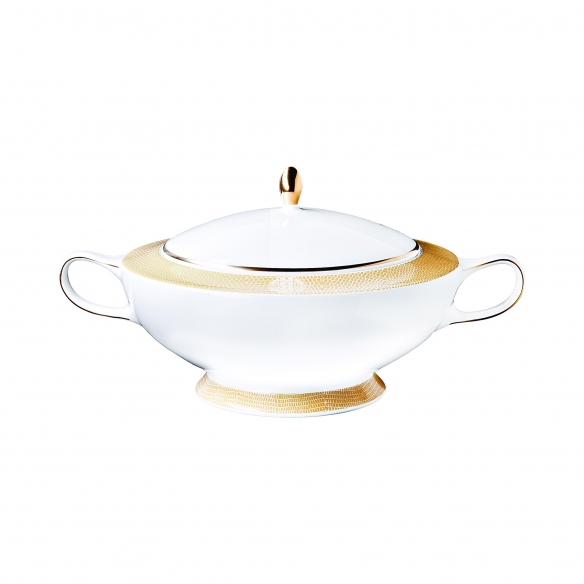 Roberto Cavalli Lizzard Gold Soup Tureen