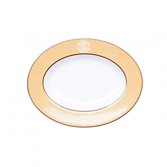 Roberto Cavalli Raviera Lizzard Gold diam. 23 cm
