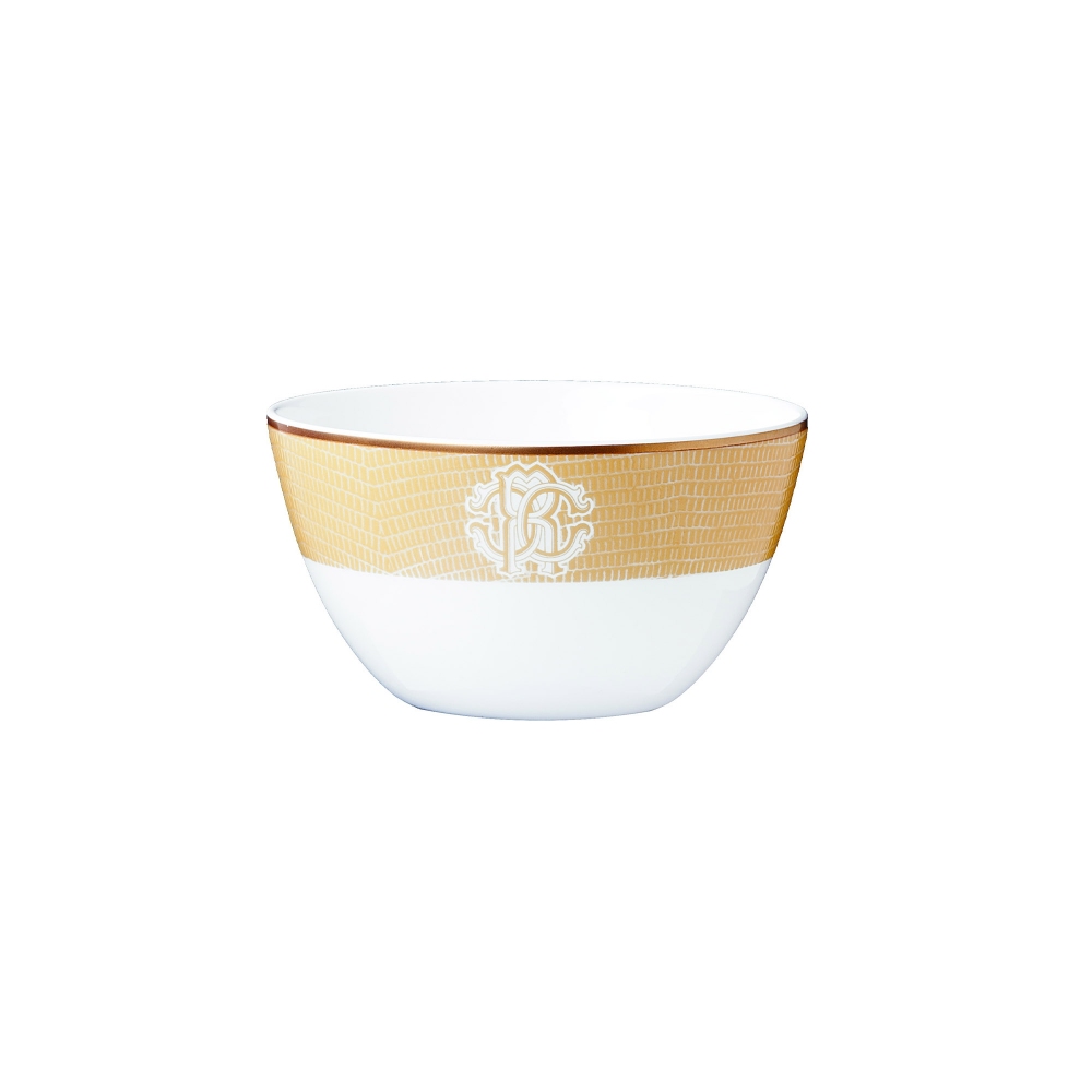 Roberto Cavalli Lizzard Gold Set of 6 rice bowls
