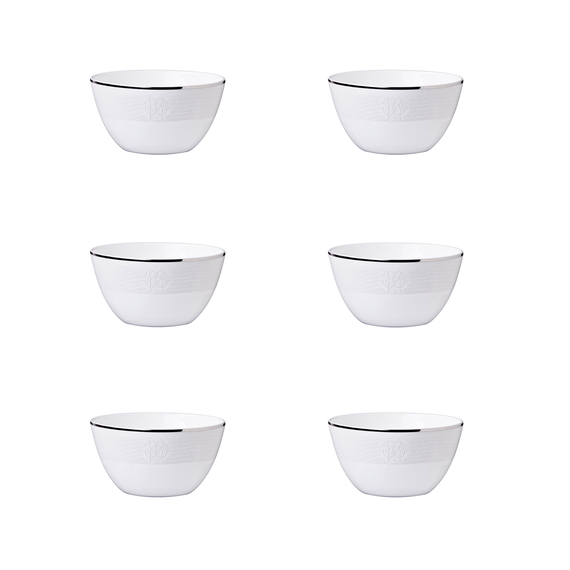 Set Calice Grande E 2 Coppette In Vetro Con Decori Dorati