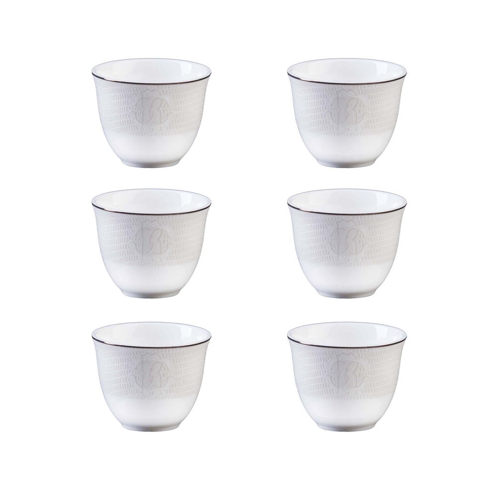 Roberto Cavalli Lizzard Platin Set of 6 Arabic cups