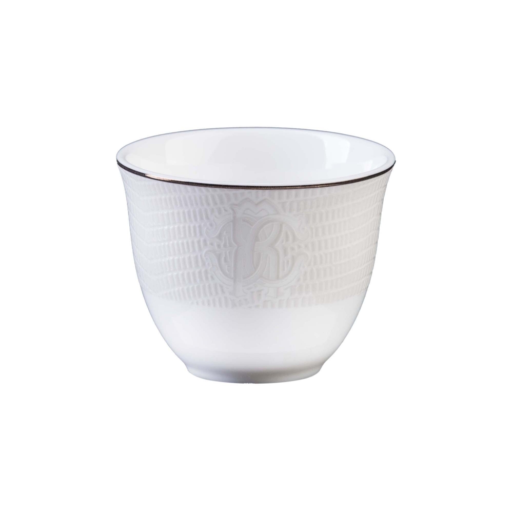 Roberto Cavalli  6 tazze arabe Lizzard Platin