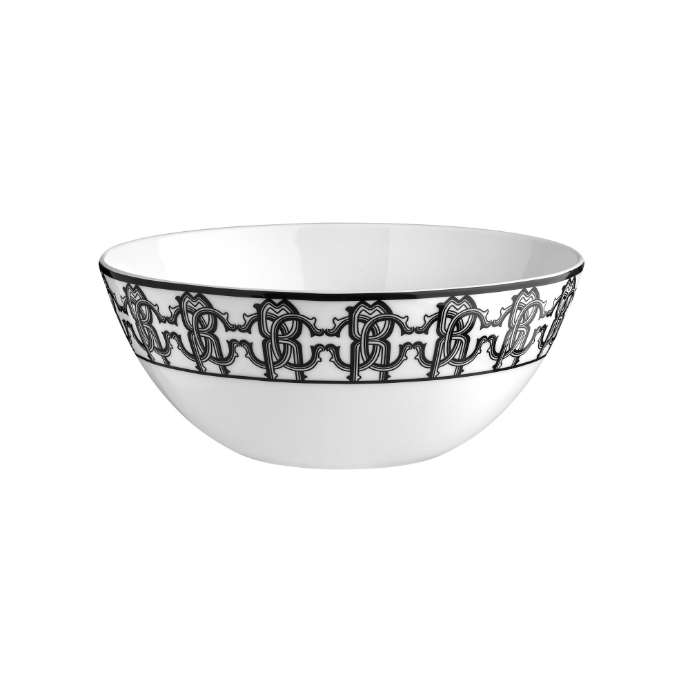 Roberto Cavalli  6 coppette per zuppa Monogram Black