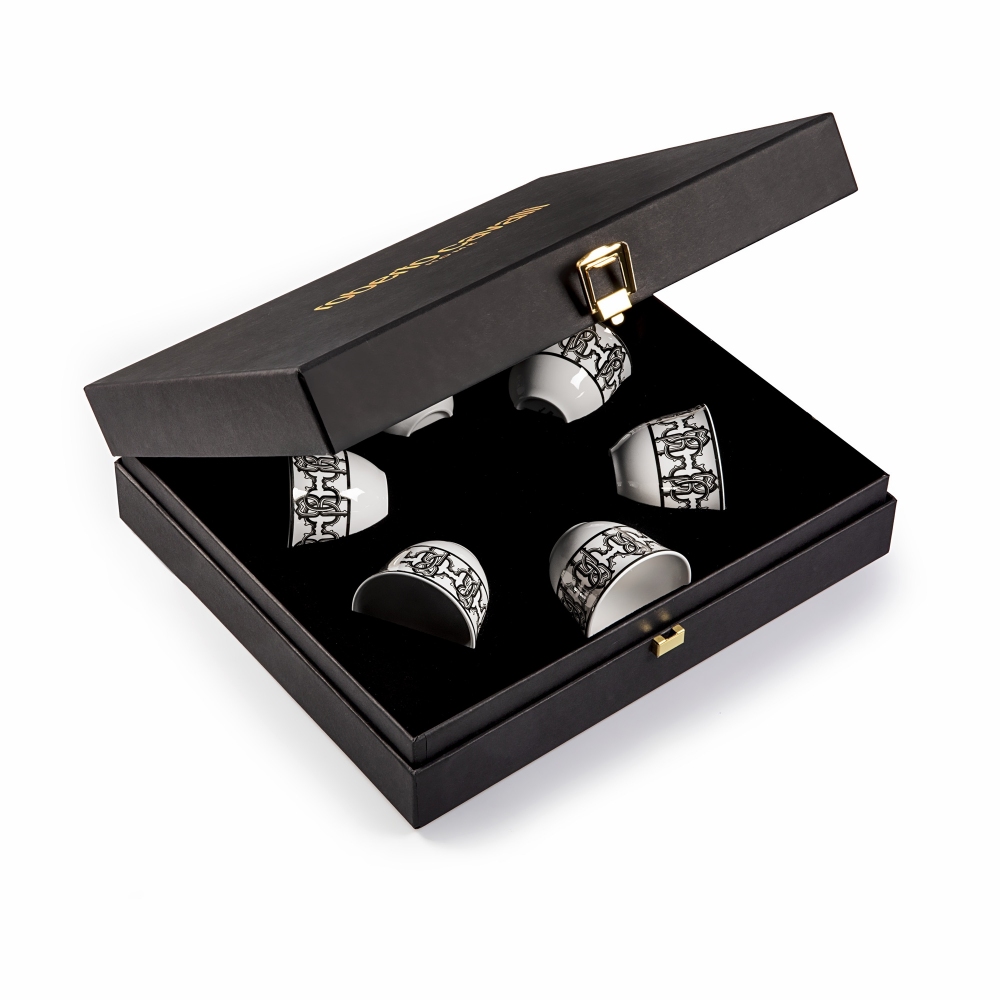 Roberto Cavalli Monogram Black Set of...