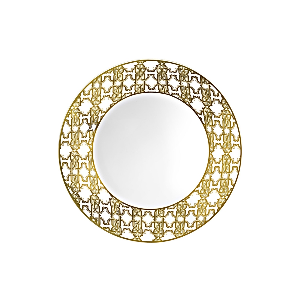 Roberto Cavalli Monogram Gold set of 6 soup plates diam. 22 cm