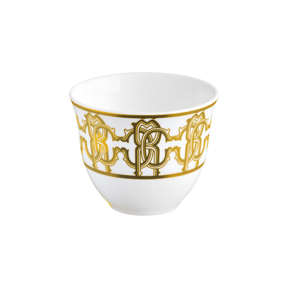 Roberto Cavalli  6 tazze arabe Monogram Gold