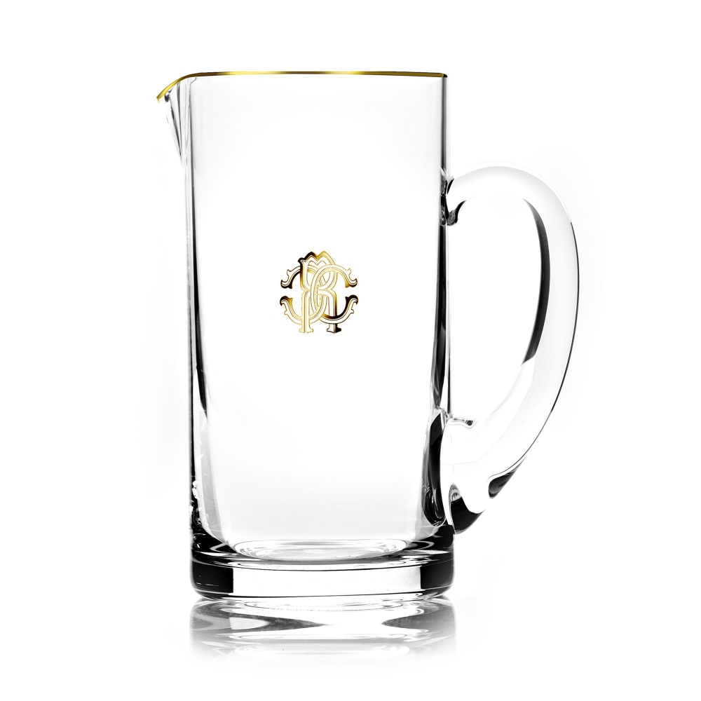 Roberto Cavalli Monogram Gold crystal...