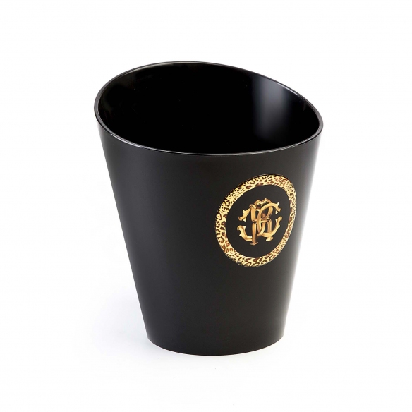 Roberto Cavalli Secchiello per champagne Monogram Black piccolo