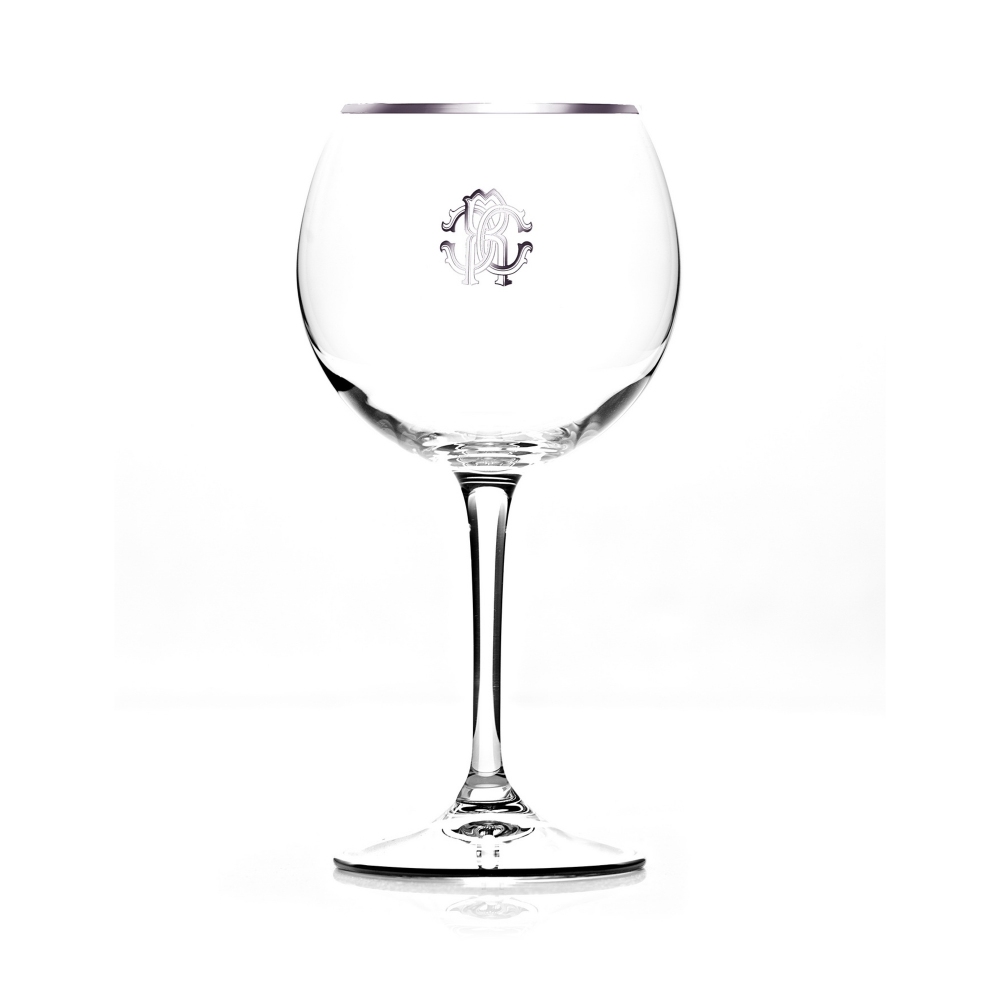 Roberto Cavalli  2 calici grandi vini Monogram Platin