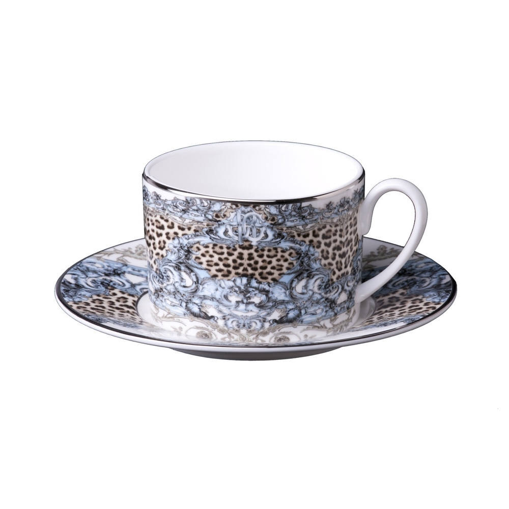 Roberto Cavalli Palazzo Pitti Set of 6 tea cups with saucers 20 cl