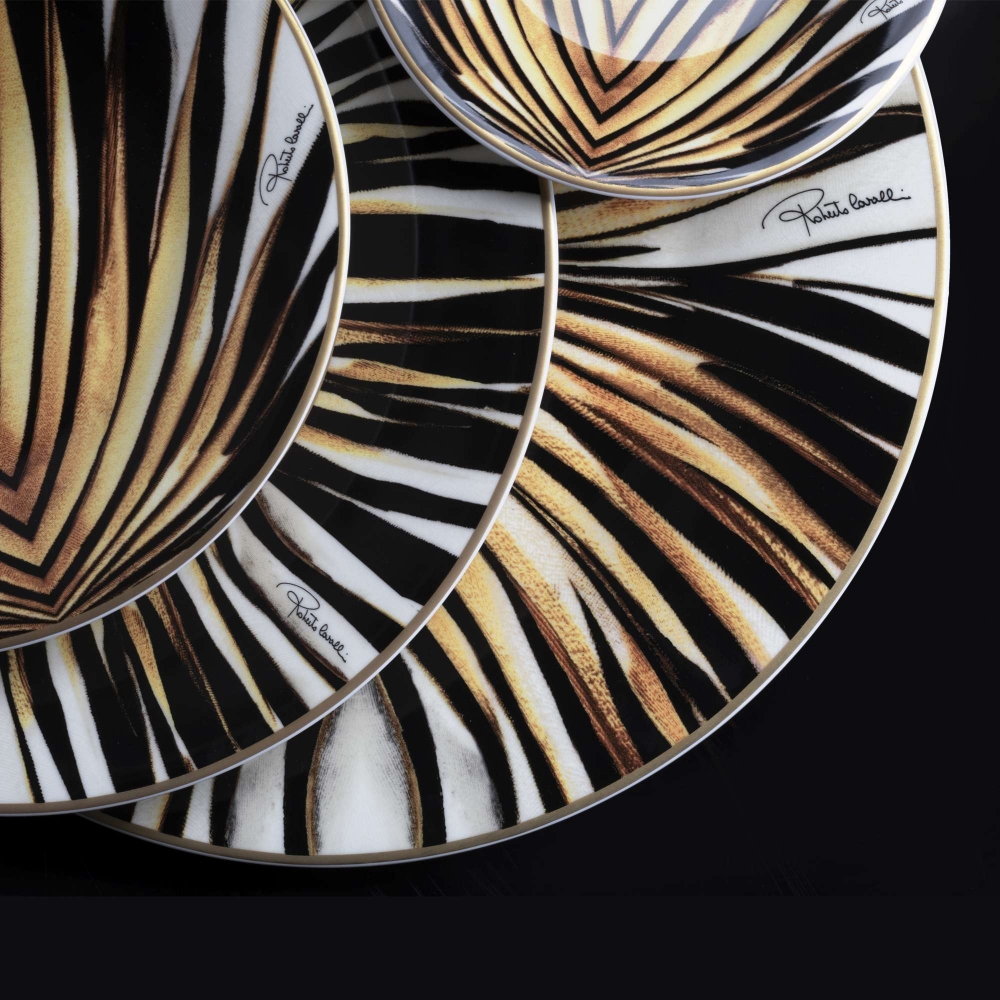 Roberto Cavalli  6 piatti piani Ray Of Gold diam. 27,5 cm