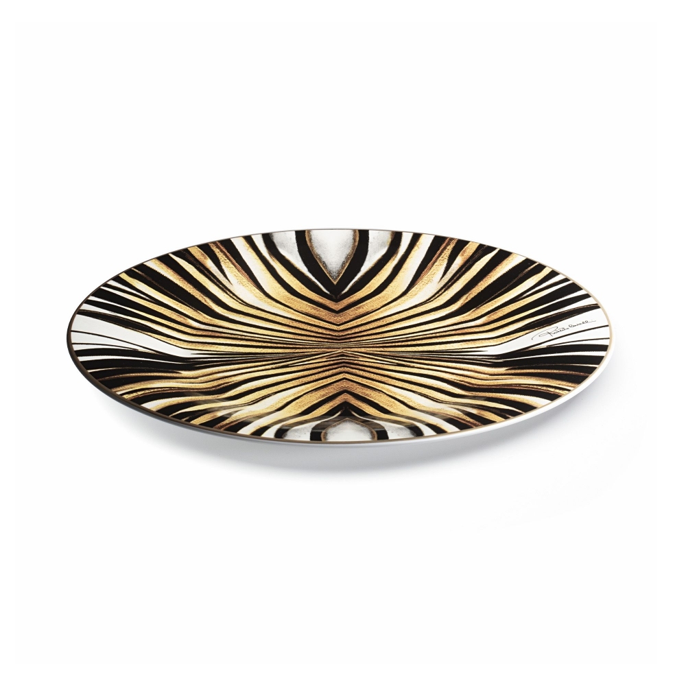 Roberto Cavalli Ray Of Gold Charger Plate diam. 32 cm