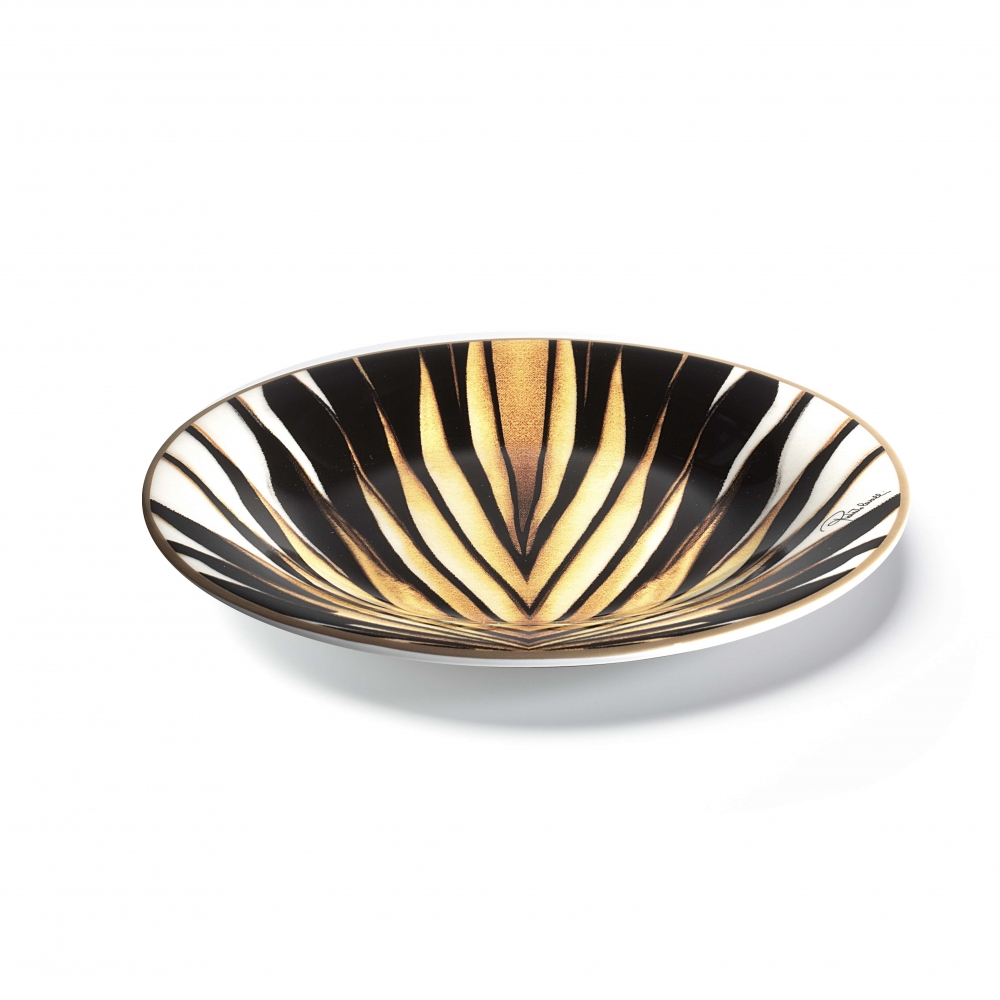 Roberto Cavalli  6 piatti per pane Ray Of Gold diam. 15,5 cm