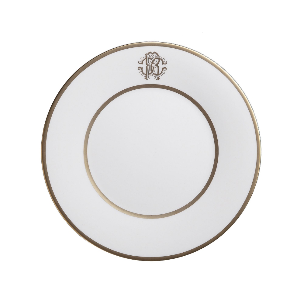 Roberto Cavalli Silk Gold Set of 6 dinner plates diam. 27,5 cm