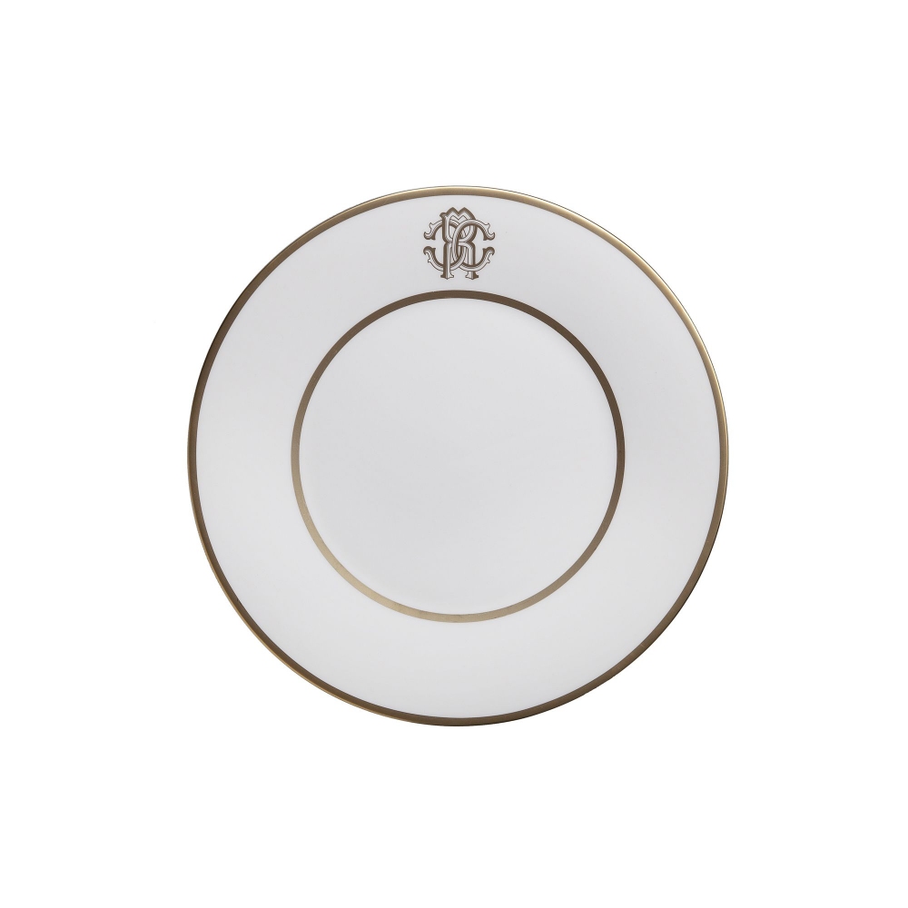Roberto Cavalli Silk Gold set of 6 fruit plates diam. 21,5 cm
