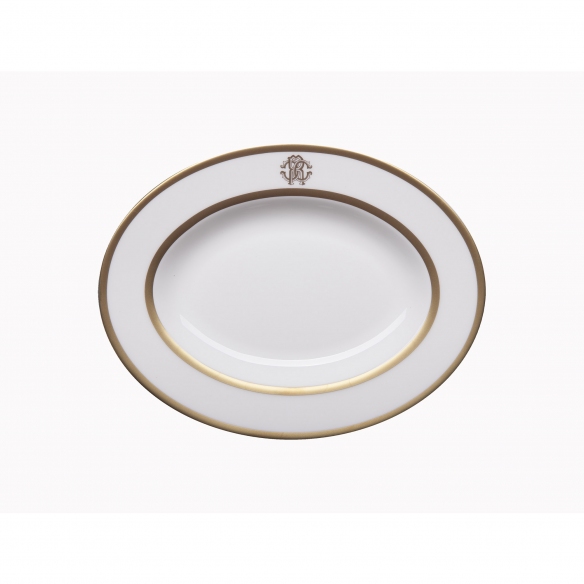 Roberto Cavalli Silk Gold Pickle Dish diam. 23 cm