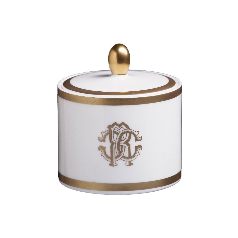 Roberto Cavalli Silk Gold Sugar Bowl