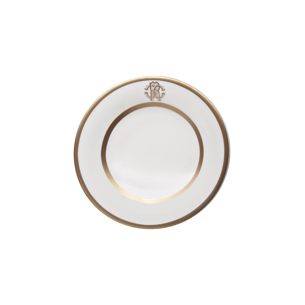 Roberto Cavalli  6 piatti per pane Silk Gold diam. 15,5 cm