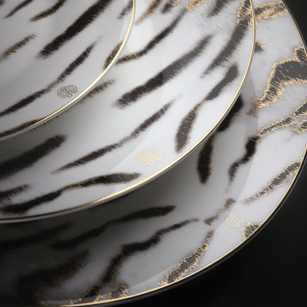 Roberto Cavalli Tiger Set of 6 soup plates diam. 22 cm