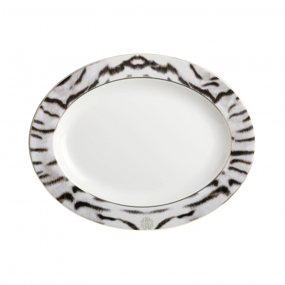 Roberto Cavalli Tiger Oval Dish diam. 36 cm