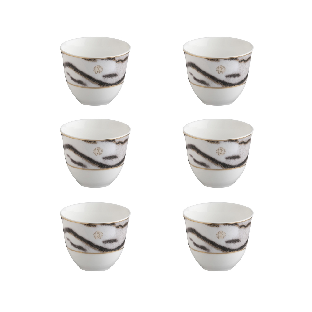 Roberto Cavalli Tiger Set of 6 Arabic...