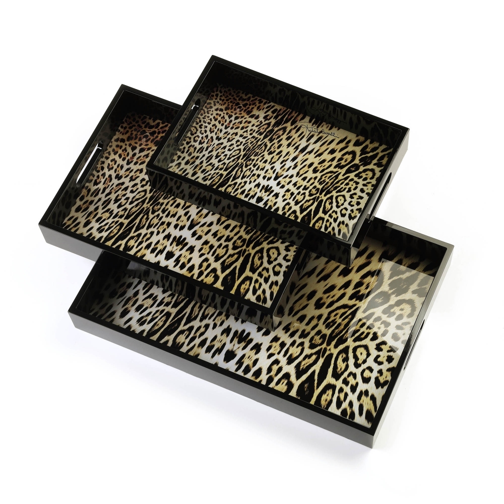 Roberto Cavalli Jaguar Medium Rectangular Tray 25x35 cm