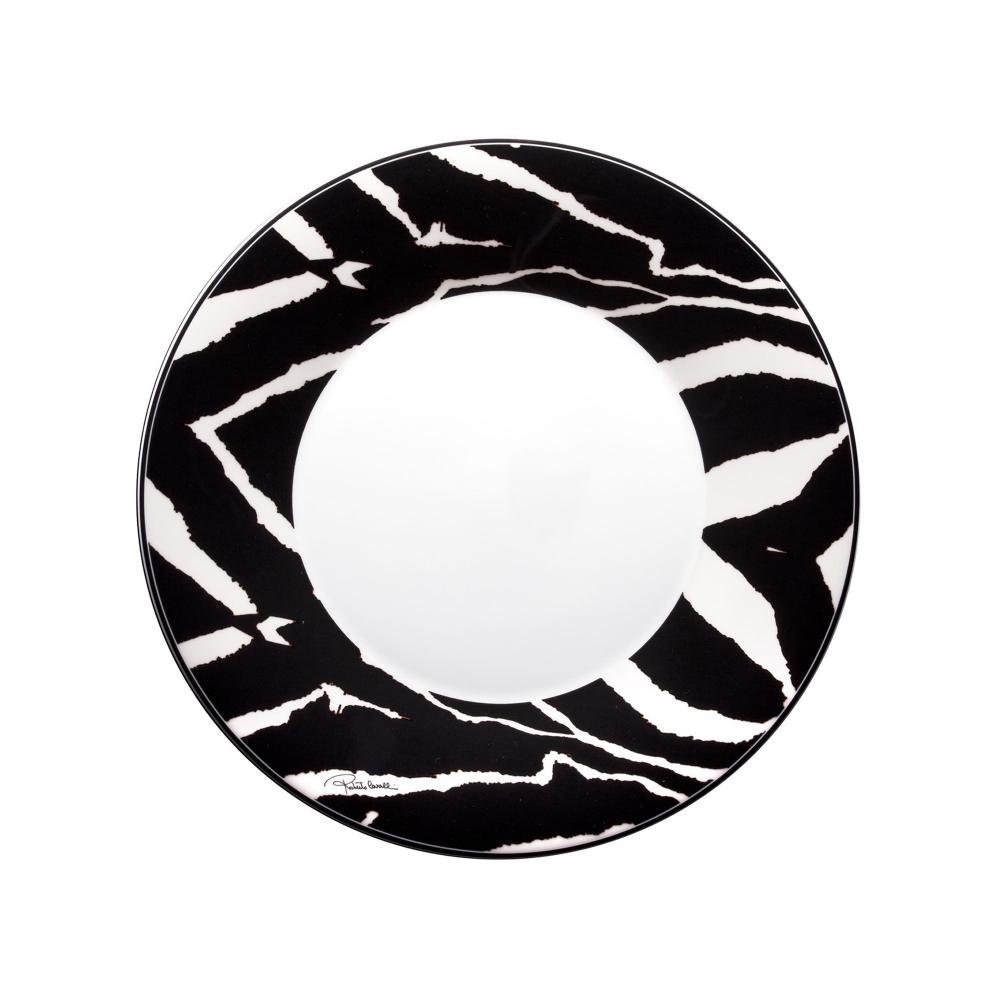 Roberto Cavalli Zebra set of 6 dinner plates diam. 27,5 cm